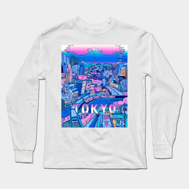 TOKYO! Long Sleeve T-Shirt by FrankOkay